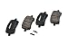 ACDelco 17D1160CH Professional Ceramic Front Disc Brake Pad Set