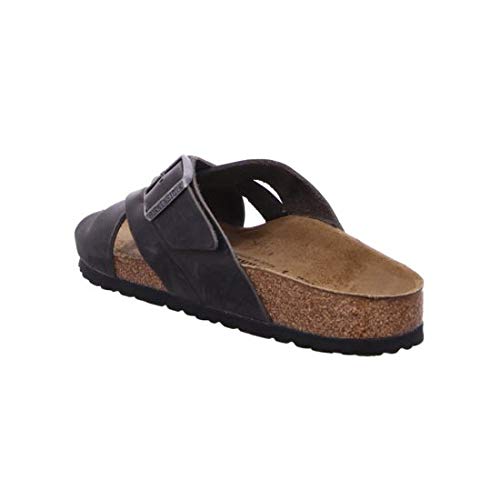 Birkenstock Lugano camberra Iron, Oiled Leather