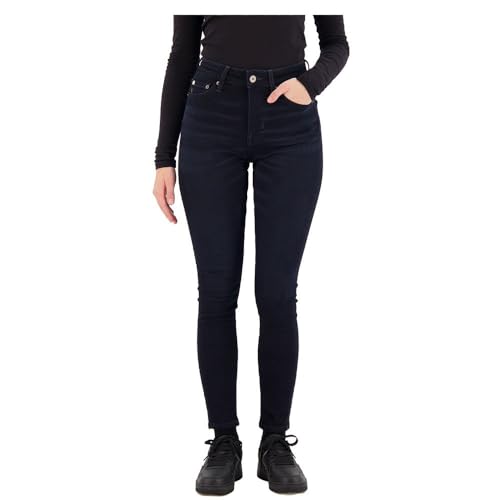 Jean skinny Superdry Vintage High Rise pour femme en Viper Blue Black 25W x 30L