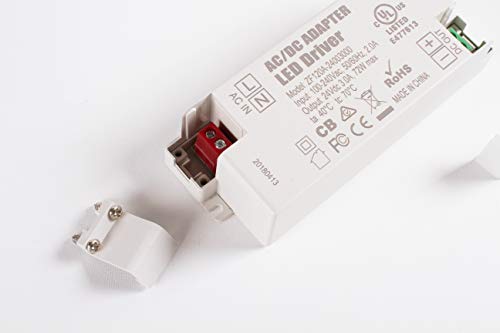 Image of UL Listed 24v 3A 72w LED Power Supply Driver AC Adapter Transformer 110v to 24v DC for LED Strip Module Puck Light