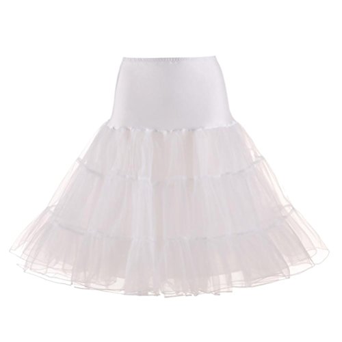 BEAUTELICATE 100% Algodón Combinación de Ropa Interior Vestidos Sexys Camisones de Mujer con Correas Ajustables Enaguas para Vestidos S-3XL (Blanco,S