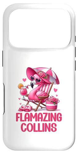 Flamazing Collins �s���N �t���~���S �g���s�J�� �r�[�` �g���b�v ���f�B�[�X �X�}�z�P�[�X iPhone 17 Pro �p