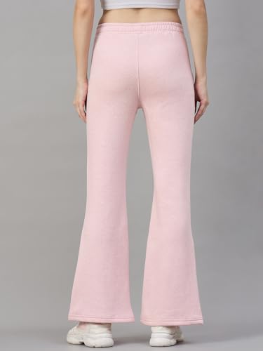 Image of 98 Degree North Women Flared Fleece Track Pants-GL1315-ALMOND
