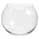Operitacx Seifenblasenvase aus transparentem Glas, 3 Pakete, rund, Luftblasen-Pflanzer, Terrarium, Fischschale, für Hochzeitsveranstaltungen, Heimdekoration