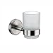 Produktbild Kela 321580, Zahnbecherhalter zur Wandmontage, Glas/ Edelstahl 18/10, Ø 6,5 cm, Marbea, Matt