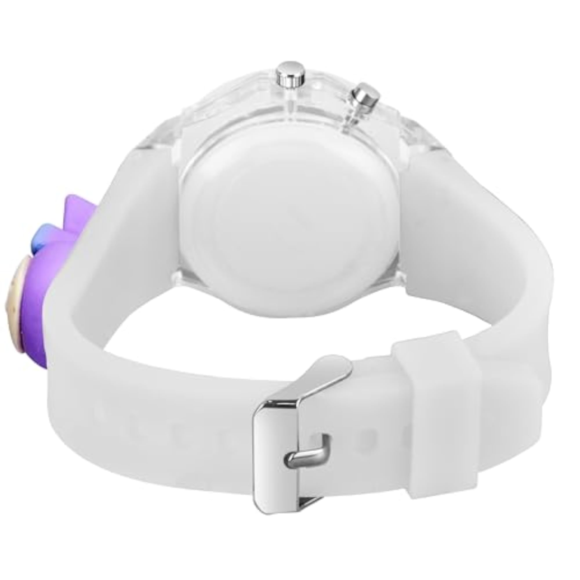 Cute Cartoon Multi Color Lights Rubber Strap Analog Watch for Girls