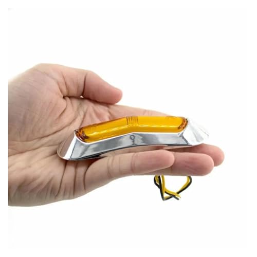 Feu de position latéral LED jaune 12V 24V étanche pour remorque et camion - 5