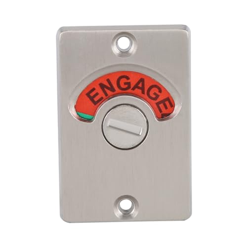 Drikou Toilet Wc Indicator Privacy Dead Bolt Door Lock, Zinc Alloy Bathroom Toilet Wc Indicator Privacy Dead Bolt Door Lock