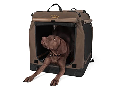 Hundebox TrendPet TPX90-Pro - Leichte, Faltbare Transportbox fürs Auto mit Aluminium Rahmen