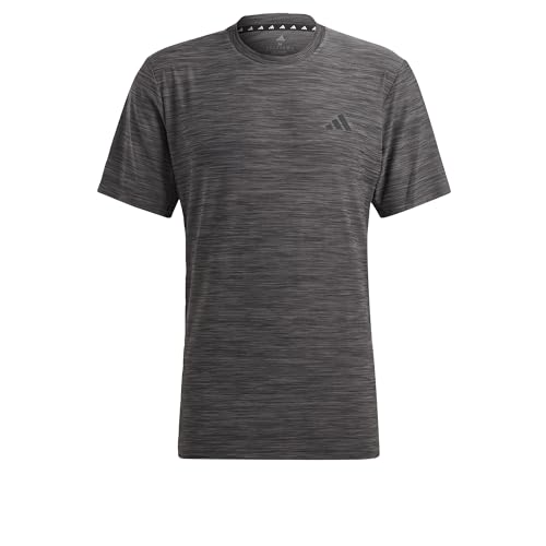 adidas Herren Train Essentials Stretch Training Tee, Black/Grey Five/Black,...