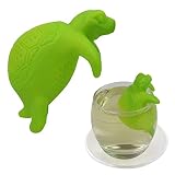 【Fácil de limpiar】La tapa de este infusor de té con forma de animal está diseñada para facilitar la limpieza, dejar residuos antiadherentes, ser más flexible y duradero, ayudarlo a quitar las hojas de té fácilmente y brindarle más comodidad a su vida. La estabilidad del material de silicona tiene una vida útil más larga que otros materiales.