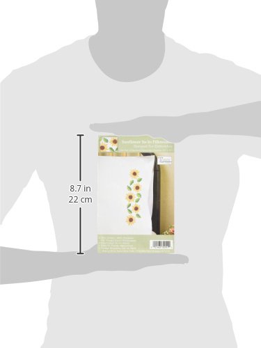 Fundas de almohada Yo-Yo con estampado de girasol para bordar 3