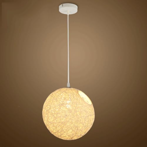 Suspension bohème en chanvre naturel pour illuminer chaleureusement votre salle à manger