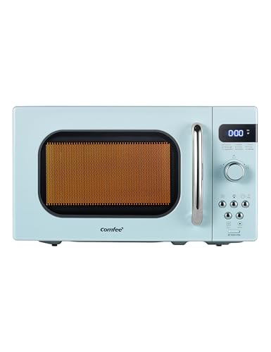 Comparison: Green Microwave 5 COMFEE' Retro Small Microwave Oven With Compact Size, 9 Preset Menus, Position-Memory Turntable, Mute Function, Countertop Microwave For Small Spaces, 0.7 Cu Ft/700W, Green, AM720C2RA-G