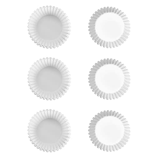 Cokiecan 1000 Pcs White Mini Cupcake Liners Small Muffin Liners No Smell Premium Greaseproof Paper Cupcake Wrappers Baking Cups (1.25 Inch Bottom Dia.) #TOP2