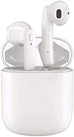 Wireless Earbuds Noise Canceling Sports 3D Stereo Headphones with [ 24Hr Playtime] IPX6 Waterproof, Pop-ups Auto Pairing, Built-in Binaural Mic Headset for Android/iPhone Apple Airpods
