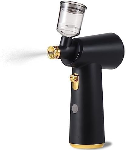 Kit de aerógrafo inalámbrico, herramienta de maquillaje y arte de uñas recargable inalámbrica, cuerpo de aluminio ligero con control preciso de gatillo para decoración de pasteles y graffiti