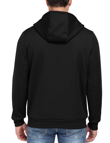 MoFiz Men's Fleece Sherpa Lined Hoodies Heavyweight Full Zip Hoodies for Men2