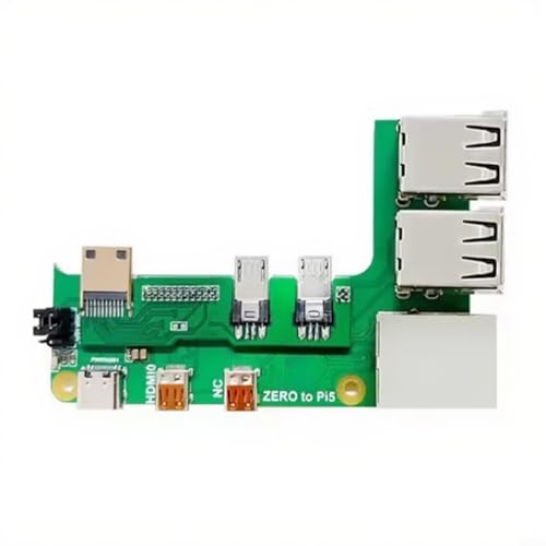 Tidgel Placa de expansión con puerto Ethernet y concentrador USB para Pi para adaptador GPIO Zero 2W 3B 4B (3B)