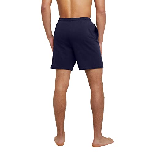 Image of Hanes Men's Essentials Jersey Shorts, Shorts with Pockets, Cotton Shorts for Men, 7.5 inch