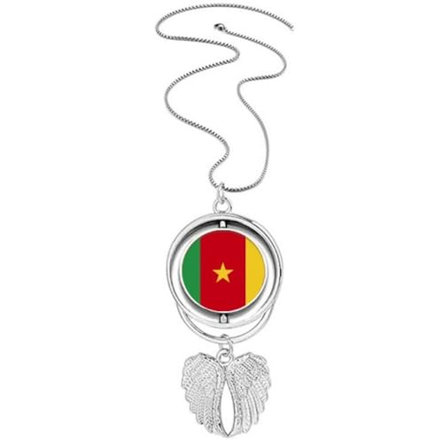 Bijoux collier Cameroun pendentif afcountry rotatif ailes ange