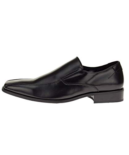 DTI Men's Leather Shoes Designer Loafers Fashion Clever Slip-on Z001 Black4
