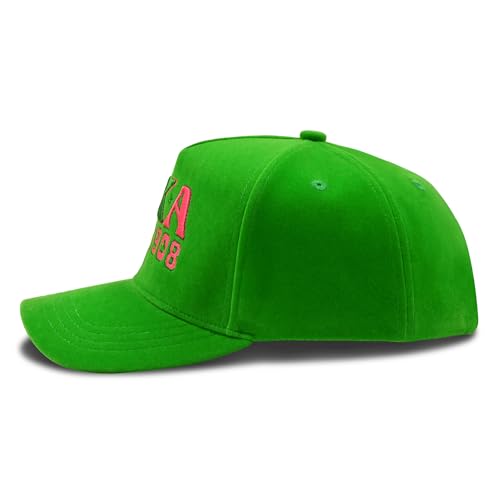 Gorra Beisbol 3D Bordada Ajustable Rosa Verde miniatura 4