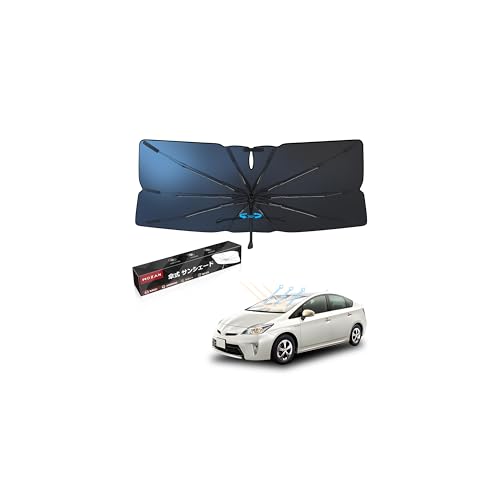 【メーカー直営】【2026改良型】Mozan トヨタ プリウス 30系 専用 傘型サンシェード フロントガラス シェード PRIUS 30 H21.5-H27.12 10本骨 ガラス繊維 360°回転可能 パラソル 傘式 UVカット 傘柄が曲がる 日よけ 日差しカット 遮光 断熱 仮眠 収納袋付き 駐車 車中泊 プライバシー保護 ワンタッチ収納 取付簡単 コンパクト 内装パーツ