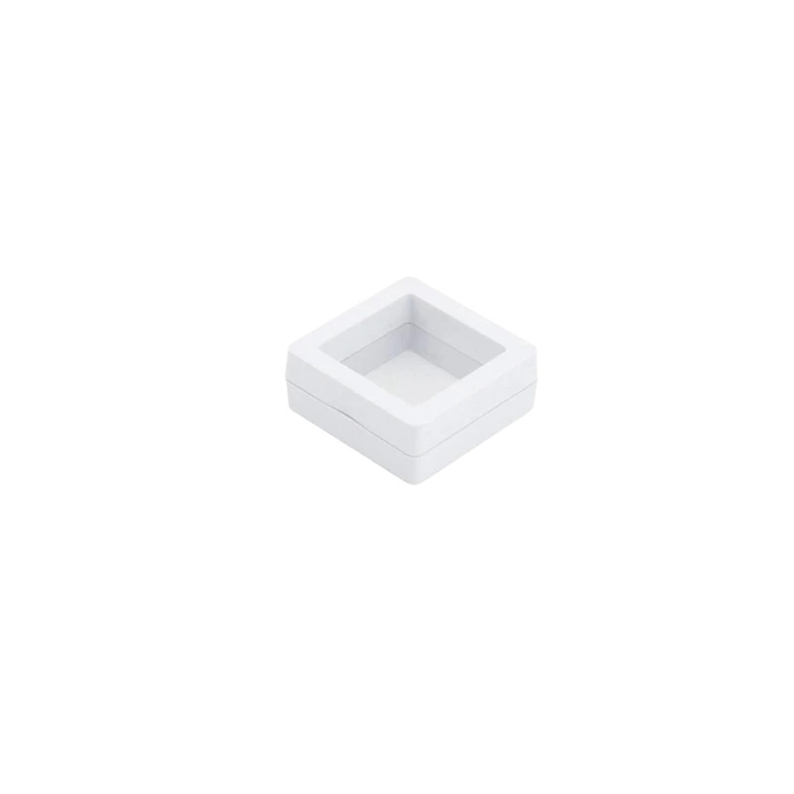 16pcs Bracelet Packaging Box 3D Pe Film Gemstone Membrane Display Holder Earring Ring Storage Case Jewelry Stand Floating Frame For Earring Necklace Bracelet(5x5cm)