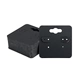 100 soporte para tarjetas de aretes:incluye 100 tarjetas de exhibición de aretes, Cada mide 1.97 x 1.97 pulgada (5 x 5cm ), Compacto para fácil almacenamiento y exhibición.. La gran cantidad garantiza que tenga suficiente a mano para las ventas de joyas al por mayor., eventos de artesanía, o uso diario