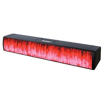 Magnavox MMA4020 Portable Speaker Soundbar with Bluetooth 5.0, Patented Vibrant LED Light Display, True 16 Watts RMS Sound, USB, TFT Playback, Great for Gaming, Stereo (Medium)