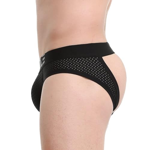 BRODDLE Men's Mesh Padded Pouch Athelic Supporters Breathable Jockstrap Elastic Waistband Low Rise3