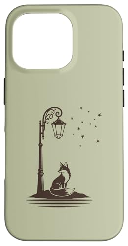 Cute Wild Red Fox Wildlife Street Lamp Stars �X�}�z�P�[�X iPhone 16 Pro �p