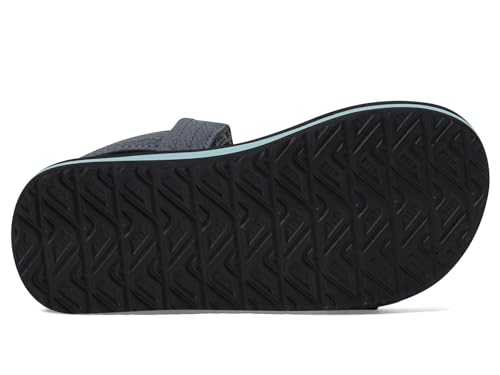 Reef Kids' Ahi Convertible Sandal, Water Friendly, Adjustable Strap, Grey/Aquifer, 1 - image 4