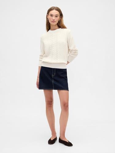 Image of Gap Women's Cable Crewneck Sweater
