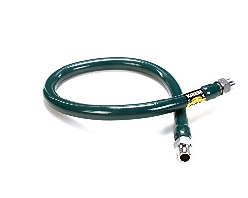 Tuyau de raccord de gaz 1,9 cm Krowne M7548 en acier inoxydable de 121,9 cm sans accessoires