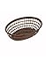 9-1/4" x 5-3/4" Oval Fast Food Basket, Brown