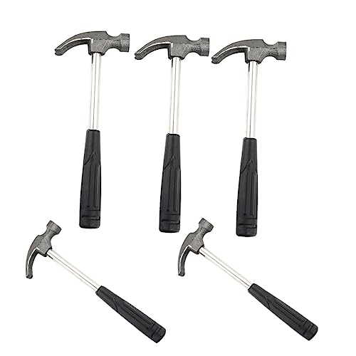 IWOWHERO Mini Hammer Claw Hammer for Boys and Girls 5pcs Set Tool Made of Versatile for Diy Home Projects