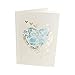Tarjeta pop up 3D anillos de boda, anillos de compromiso, especial y...