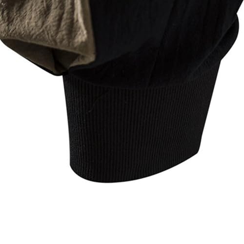 Pantalones harén para hombre a rayas con tejido transpirable de lino 6