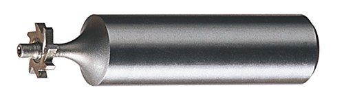 Cleveland C45520 Woodruff Key Seat Cutter with 1/2" Shank, High-Speed Steel, 8 Teeth, 1/16" Nominal Diameter, 2-1/16" Overall Length, 5/16" Face Width (Pack of 6)