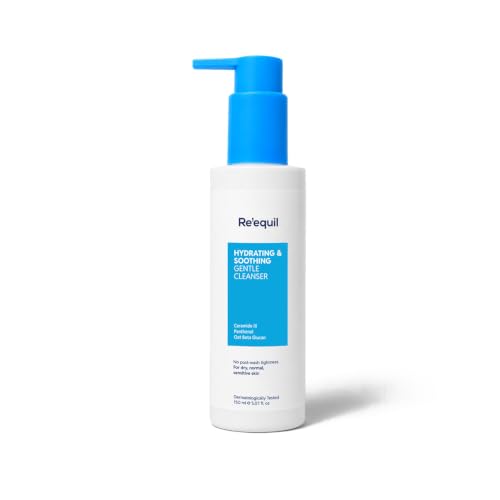 Image of Re'equil Hydrating & Soothing Gentle Cleanser | For dry, normal, sensitive skin | Creamy Low Foaming Face Wash | Clears dirt, impurities & hydrates skin | 150 ml