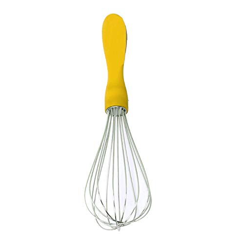 Image of Kuber Industries Dolphin Stainless Steel Hand Blender Mixer Froth Whisker CTKTC31355, 25 cm (Assorted Colour)