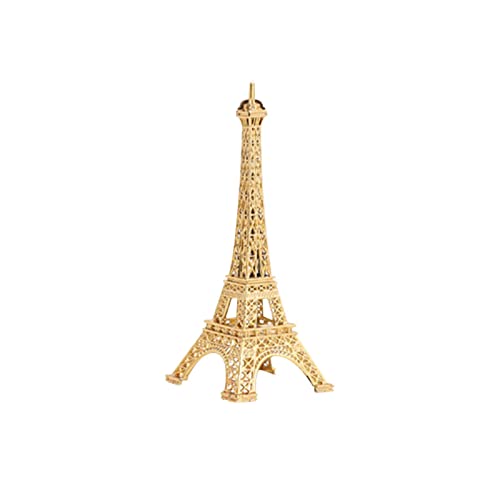 Mini figura Torre Eiffel de metal dorado para decoración
