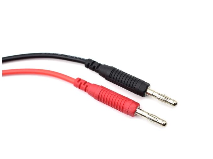 Generic 4Pcs 4mm Banana Plug to Alligator Clip Test Lead Wire Cable Set 14AWG for Multimeter Oscilloscope 3.3 Feet S676, red,black