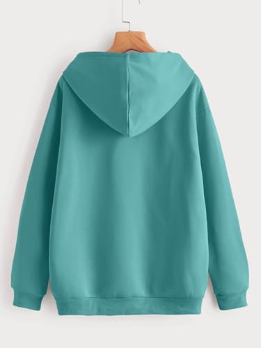 Image of Tagas Unisex Cotton Blend Solid Color Loose Fit Long Sleeve Drawstring and Zip Casual Hoodie| Zip Up Hoodie| Sweatshirt