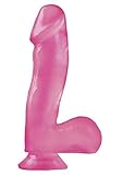 Basix Rubber Works 6.5' Dong with Suction Cup, Pink, PD4220-11