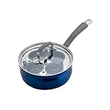 Epicurious Aluminum Nonstick 8-Inch Covered Egg Poacher in Arctic Blue