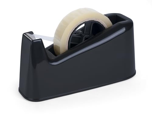 Pavo - Tischabroller bis Bandgröße 66 m x 25 mm (ohne Klebeband), schwarz