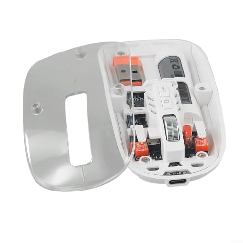 Una versione contemporanea dei classici mouse per computer con la sua trasparenza splendidamente realizzata e le caratteristiche migliorate per luso quotidiano bianco